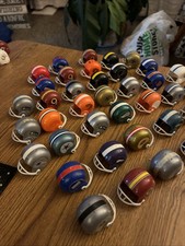 Vintage NFL Mini Gumball Machine Football Helmets Lot of 16