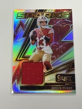 2023 Panini Select Draft Picks Brock Purdy #133 Prizm Cracked Ice, listing 4