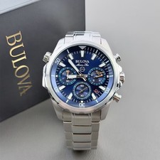 Bulova Marine Star Chronograph Men's Watch, Blue Dial — listing 3