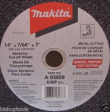 Makita 14" Abrasive Cut-Off Wheels for Steel, A36P BAF, Part No. 724603-3 (Box of 25) — listing 2