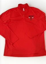 NBA UNK Chicago Bulls Net-Dri Quarter-Zip Pullover, Men's Medium — listing 6