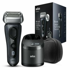 Braun Series 9 Foil Electric Shaver (Gold) on Charging Stand Series 9 Pro+