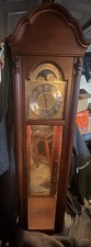 Triple-Chime Floor Grandfather Clock with Moon Phase Dial and Broken-Arch Bonnet — listing 6