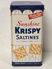 Vintage Sunshine Krispy Saltine Crackers Advertising Tin — listing 4