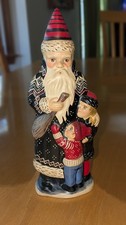 Hand-Painted Santa Claus Scalloped Plate on Seltmann Vohenstrauss Bavaria Porcelain Blank — listing 4