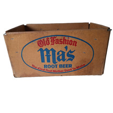 "Old Fashion Root Beer" Metal Advertising Sign, Yellow with Red/Black Lettering — listing 3