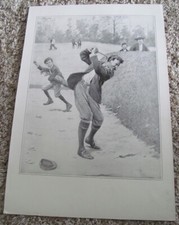 Framed A.B. Frost Golfer Print - Vintage Reproduction of Classic Golf Illustration — listing 2
