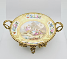 Antique Sevres Style Porcelain Covered Bowl with Gilt Bronze Ormolu Mounts — listing 2
