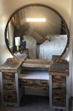 Art Deco Waterfall China Cabinet with Tambour Sides and Roll-Top Compartment — listing 6
