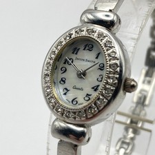 Jaclyn Smith Ladies' Quartz Watch with Silver-Tone Stretch Band — listing 2