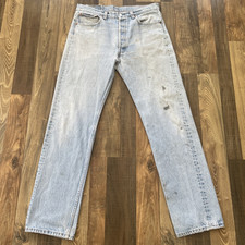 Levi's 501 Original Fit Jeans, Blue Medium Wash, W34 L32, Made in USA 2001, listing 4