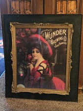 Wunder Beer 1907 Greetings Advertisement on Wood Pallet Sign, Wunder Brewing Co San Francisco — listing 4