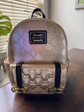 Loungefly x Sanrio Hello Kitty Embossed Patent Bowler Satchel Bag, Green