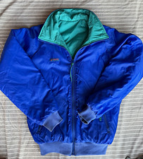 Vintage Columbia Sportswear Reversible Bomber Jacket (Black/Teal) — listing 5
