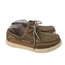 Margaritaville Men's Leather Boat Shoes 11 or larger — listing 2