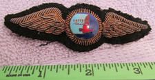 Vintage Soviet-Style Winged Enamel Aviation Lapel Pin Badge