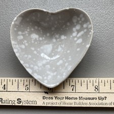 Cobalt Blue Speckled Stoneware Heart-Shaped Bowl