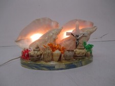 Vintage Florida Souvenir Seashell Crucifix Figurine — listing 4
