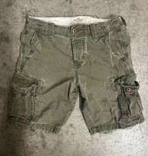Hollister Co. Men's Cargo Shorts, Light Gray/Khaki