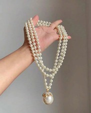 Gold-Tone Jewelry Making Kit with Faux Pearl Beaded Chain and Findings — listing 2