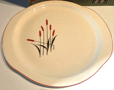 Universal Cambridge Cattail (Bittersweet) Pattern Tab-Handled Serving Bowl / Vegetable Dish — listing 3