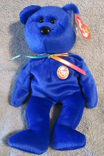 Ty Beanie Baby 'Clubby' Blue Bear (pair) — listing 3