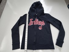 Cleveland Indians Women's Scoop Neck Football-Style Tee with Chief Wahoo Logo