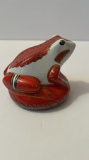 Elizabeth Arden Ceramic Frog Pomander Sachet Red Gold White — listing 6