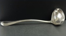 Antique Silver Punch or Sauce Ladle with Gilt-Wash Bowl — listing 5