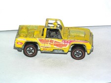 Hot Wheels Baja Bruiser Die-Cast Truck, Orange Red stripe on tires — listing 3
