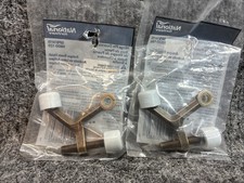 National Hardware Brass Finish Door Stop Lot - Spring Door Stop (V232) & Hinge Pin Door Stop for Hollow Core Doors (V227)