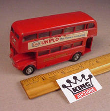 Pair of Diecast Routemaster Double-Decker Buses with ESSO Extra Petrol Livery (Red & Green) — listing 4