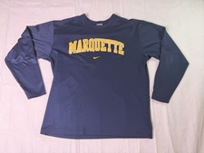 Nike Marquette University Golden Eagles Navy Logo T-Shirt — listing 5
