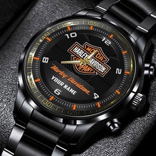 Bulova 76B18 Harley-Davidson Bulova Blue Flame Dial Stainless Steel Watch 76B18 — listing 2