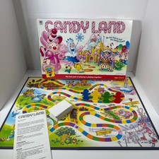 1955 Candy Land Game Board Insert / Lid Panel with Rules