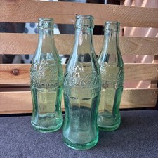 Vintage Coca-Cola Embossed Green Hobbleskirt Contour Bottle — listing 3