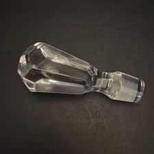 Cut Crystal Faceted Teardrop Bottle Stopper (Decanter Replacement Stopper) No - completely unmarked