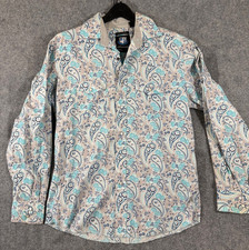Resistol Men's Long Sleeve Button-Down Paisley Print Western Shirt with Orange Contrast Trim, Size 3XL — listing 3