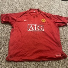 Manchester United 2007-2008 Nike Home Football Shirt with Barclays Premier League Patches — listing 3