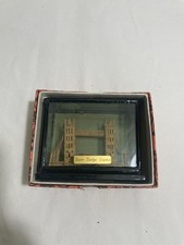 Hand-Painted Porcelain Miniature Cabinet Plate — Tower Bridge London Souvenir — listing 4