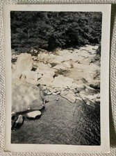 Landscape Photograph Print of Rocky Mountain Stream with Mossy Boulders, Appears Smoky Mountains Style — listing 4