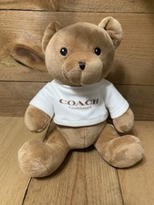 Coach Fragrance Promotional Teddy Bear Plush with White Logo T-Shirt — listing 6