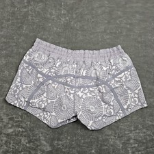 Women's Floral Print Running Shorts with Zip Pocket and Built-in Liner — listing 2
