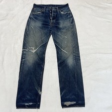 Vintage Levi's Big E Jeans, Made in USA, Button Fly, Blue Denim, W28 L32 — listing 4