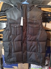 Parish Nation Essentials Men's Puffer Vest with Fair Isle Yoke, Size 2XL