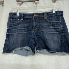 Paige Jimmy Jimmy Cut-Off Denim Shorts Size 28 — listing 5