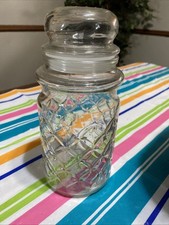 Planters Peanuts Embossed Glass Countertop Display Jar with Peanut Finial Lid — listing 2