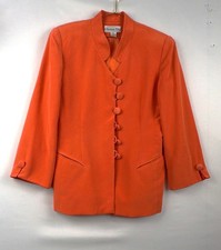 Christian Dior Vintage Red Double-Breasted Blazer with Gold Buttons — listing 3