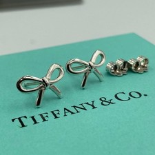 Tiffany & Co. Sterling Silver Bow Stud Earrings — listing 2
