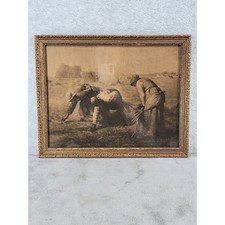 Framed Sepia-Toned Print in Ornate Gilt-Wood Frame — listing 3